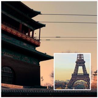 你去了巴黎，我留在北京。