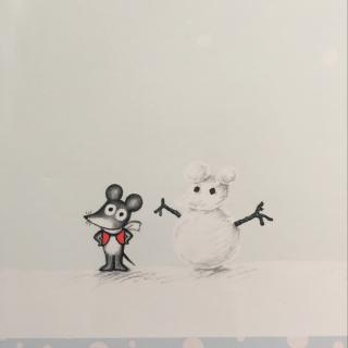 鼠小弟堆雪人