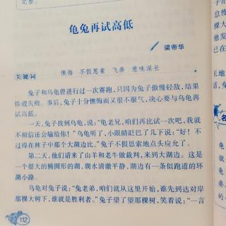 妞妞讲故事《龟兔再试高低》🍀微信 m289640524