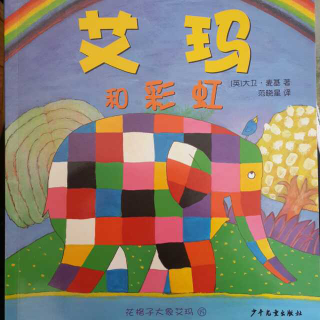 花格子大象艾玛-艾玛和彩虹