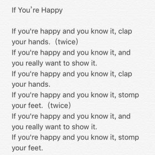 英文童谣If You’re Happy