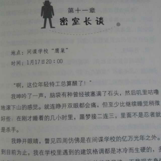 《间谍学校》第十一章密室长谈