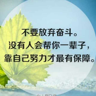 每日励志晨读《生命每天都在承受相似的考验》