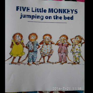 Five Little Monkeys jumping on the bed