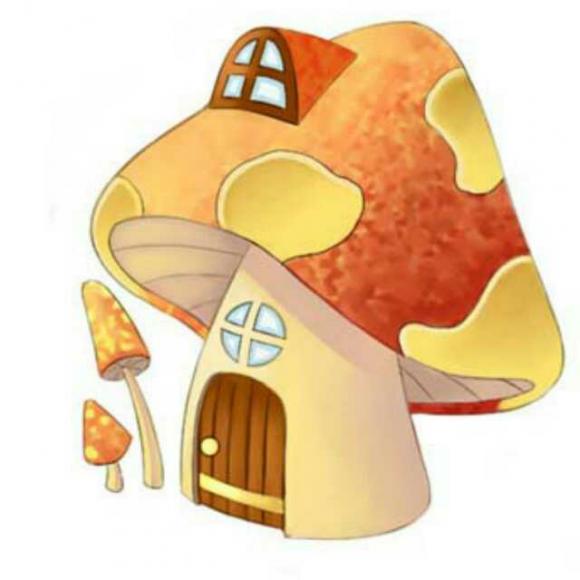 小白兔的蘑菇房子