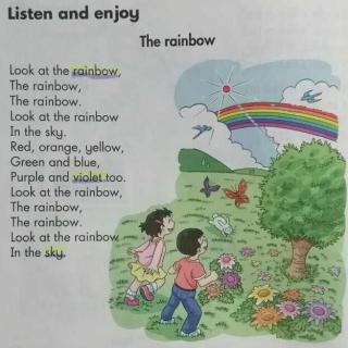英文童谣The Rainbow