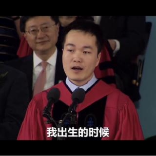 教育如何改变人生：来自中国农村的贫穷男孩首登哈佛毕业演讲台