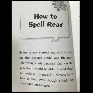 My Weird School-How to spell read