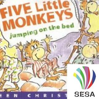 Five little monkeys jumped on the bed