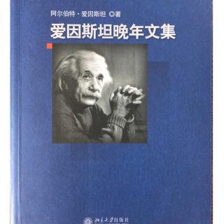 爱因斯坦晚年文集：在接受一个世界奖的颁奖会上的演讲（1948