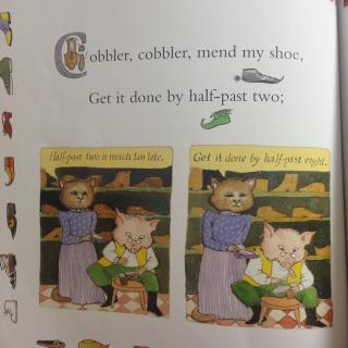 mother goose — cobbler cobbler mend my shoe