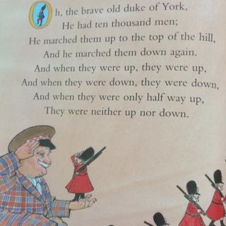 mother goose —the brave old duke of york