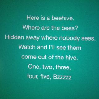 (英文童谣分解)Here is beehive