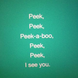(英文童谣分解)Peek-a-boo