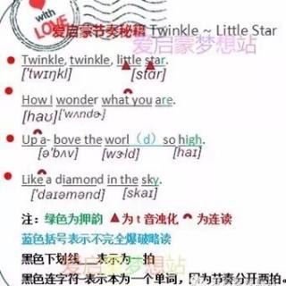 Twinkle Twinkle Little Star 演唱版和讲解版