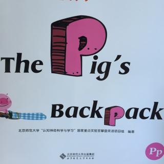 攀登有趣的字母P The pig's backpack