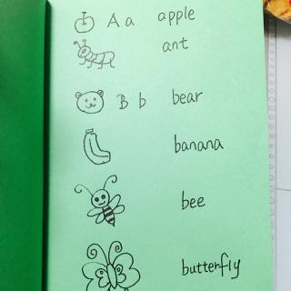 B b bear banana butterfly bee