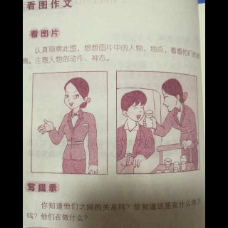 《看图作文》  微笑的空中小姐