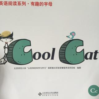 攀登有趣的字母C Cool cat