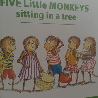 Five little monkeys sitting in a tree