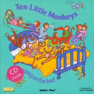 Childs Play儿歌洞洞书第二辑 - Ten Little Monkeys jumping on the bed 故事版