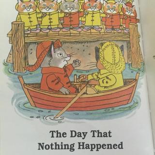 The day that nothing happened