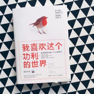 《我的私房书》——张晓晨推荐《我喜欢这个功利的世界》