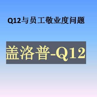 4Q12与员工敬业度问题