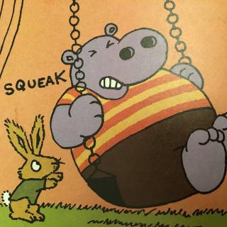 hippo and rabbit(2)-swing by Emily