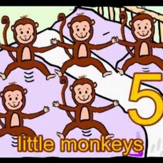 《英文儿歌》安娜唱：Five little monkey