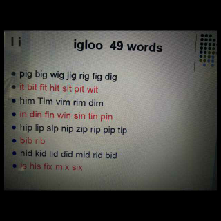 Lesson 3 I i igloo