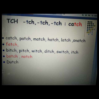 Lesson 8 TCH catch