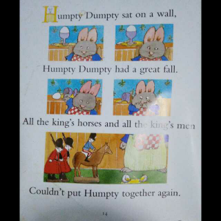 Humpty Dumpty sat on a wall