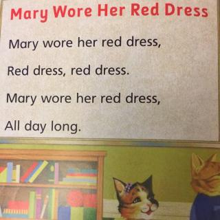 mary wore her red dress(3岁4个月)