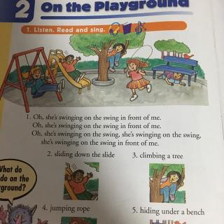 万圣节惊悚版朗文少儿英语基础级UNIT2 ON THE PLAYGROUND