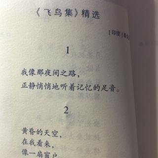 飞鸟集精选