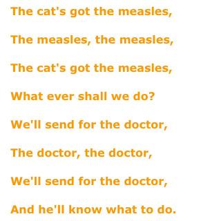 鹅妈妈童谣The cat's got the measles