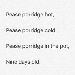 鹅妈妈童谣Pease porridge hot