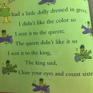 mother goose —I had little dolly dressed in green