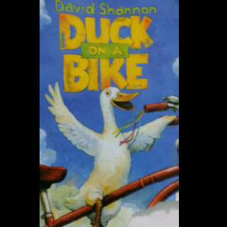 Duck on a bike.