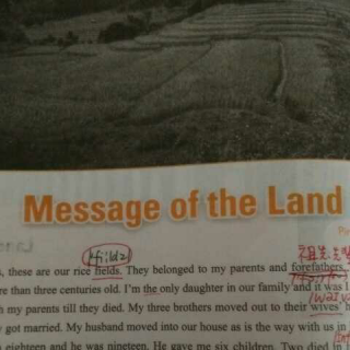 Message of the Land