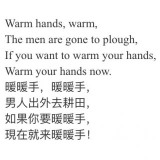 鹅妈妈童谣Warm hands, warm
