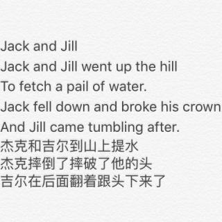 鹅妈妈童谣Jack and Jill