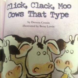 Click Clack Moo Cows That Type