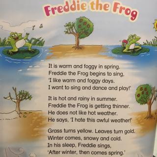 英文儿歌跟读-Freddie the Frog