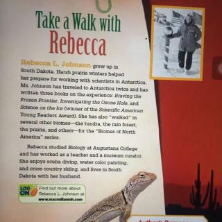 Take a walk with Rebecca