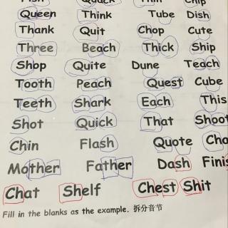 字母组合复习