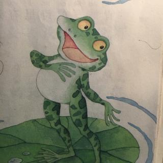 青蛙写诗画画图片