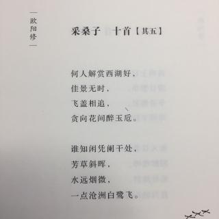 采桑子 十首【其五】