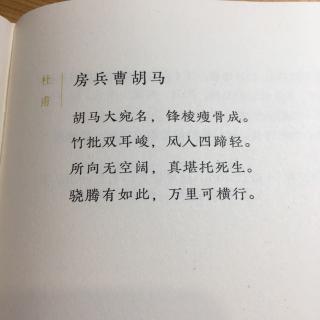 房兵曹胡马